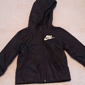 Nike toddler fleece-lined jacket, black, size 3T